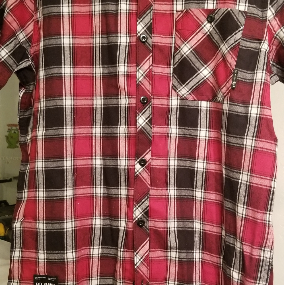 Fox plaid button up